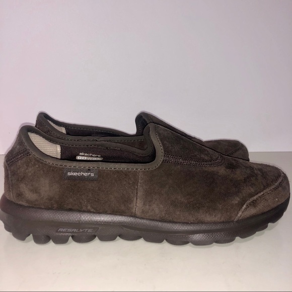 skechers leather memory foam